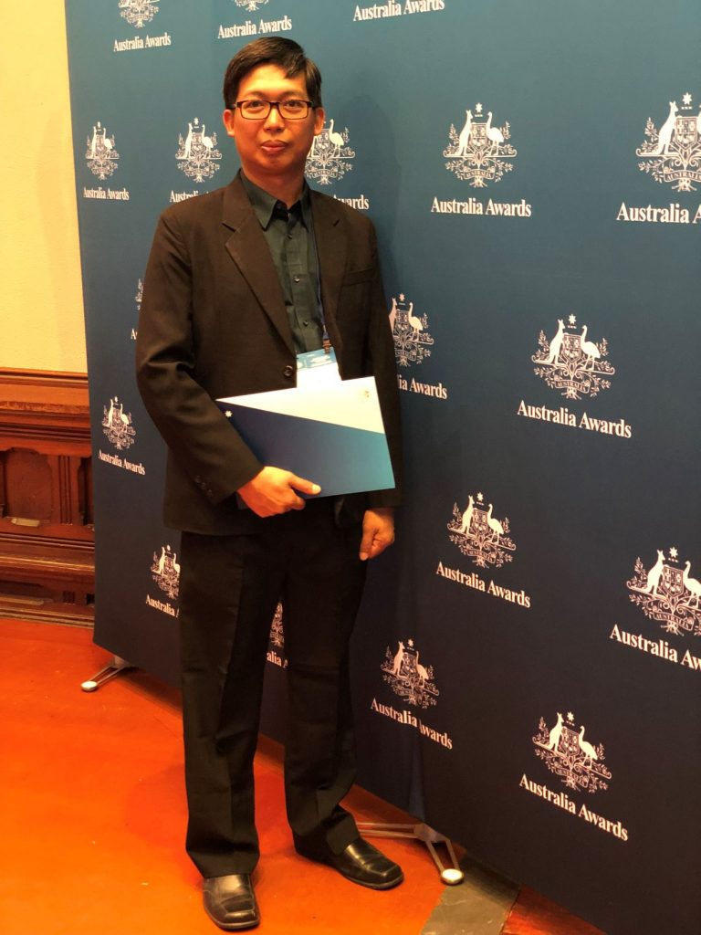 Aung Ko Thet in Australia Awards gathering day